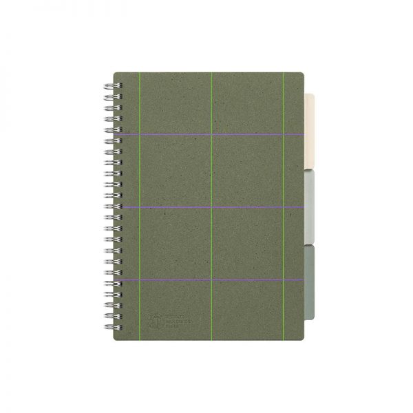 Recycled tea paper cover spiral notebook(JS16195)